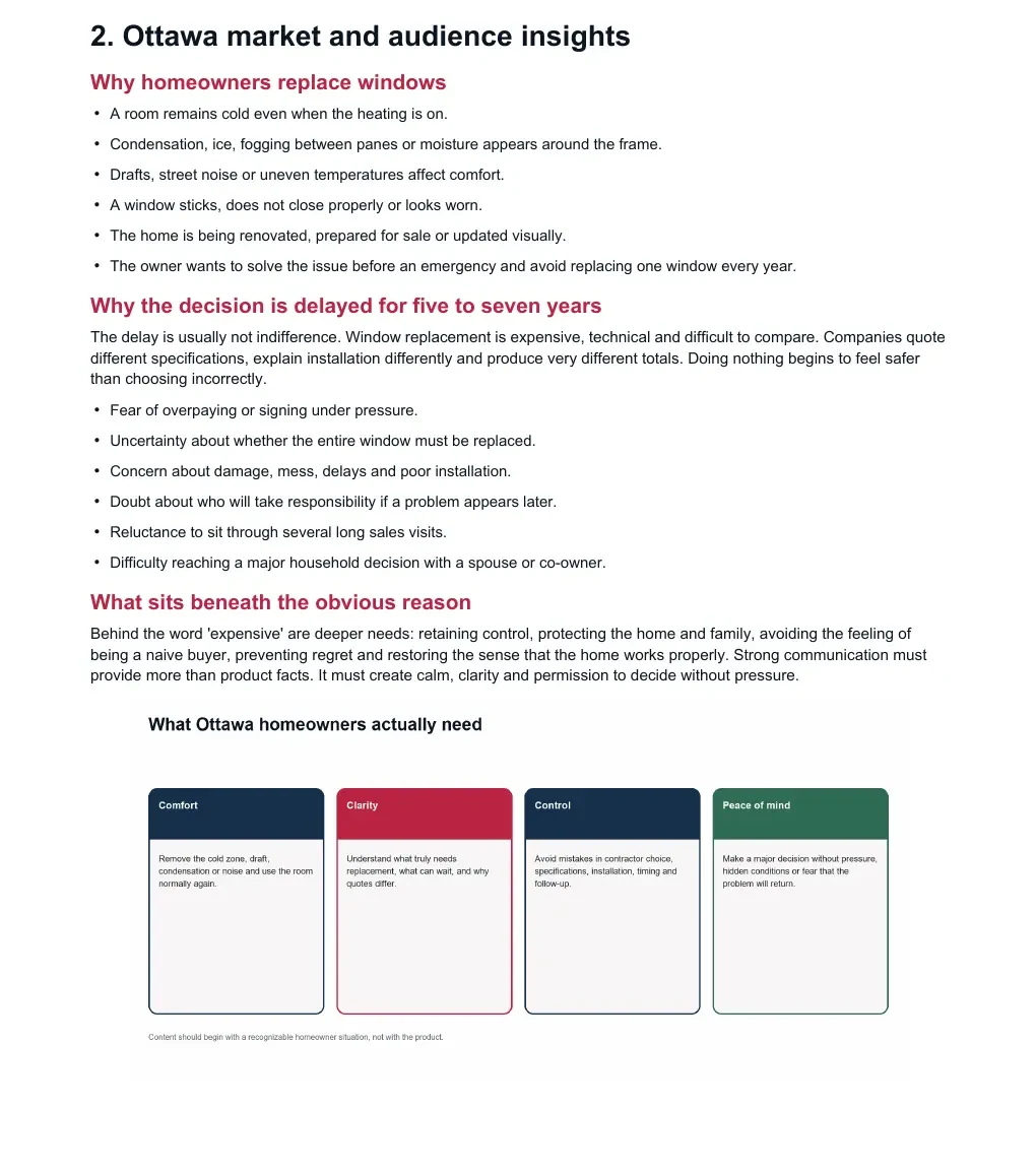 Audience psychology, strategy excerpt